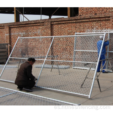 construcción galvanizada valla de enlace de cadena temporal